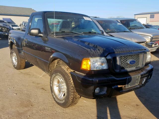 1FTYR10U94PA97567 - 2004 FORD RANGER BLACK photo 1