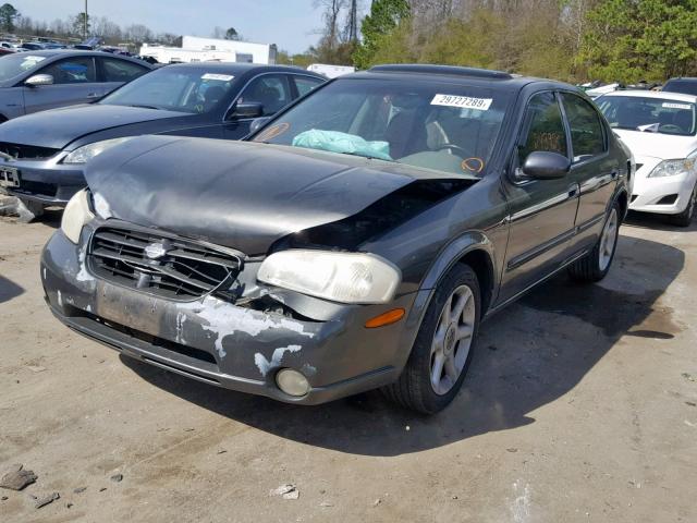 JN1CA31D11T621103 - 2001 NISSAN MAXIMA GXE GRAY photo 2