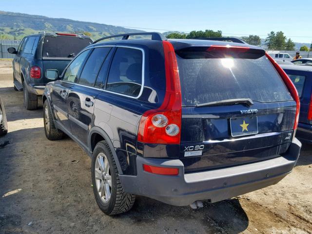 YV1CZ911X51153611 - 2005 VOLVO XC90 T6 BLUE photo 3