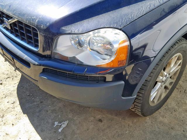 YV1CZ911X51153611 - 2005 VOLVO XC90 T6 BLUE photo 9