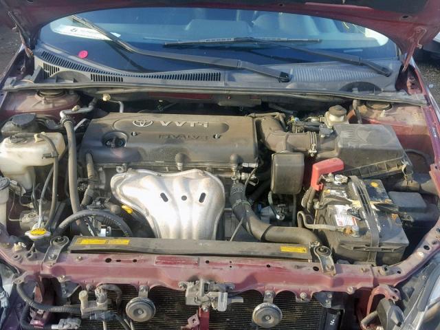 JTKDE177970150770 - 2007 TOYOTA SCION TC BURGUNDY photo 7