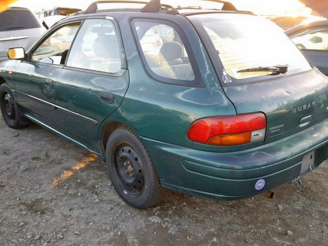 JF1GF2356SG815254 - 1995 SUBARU IMPREZA L GREEN photo 3