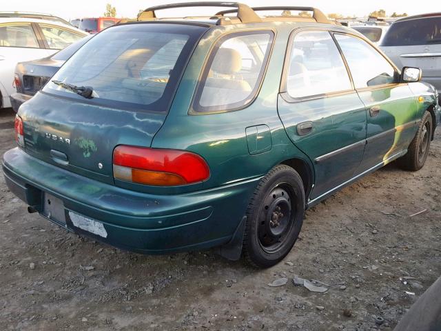 JF1GF2356SG815254 - 1995 SUBARU IMPREZA L GREEN photo 4