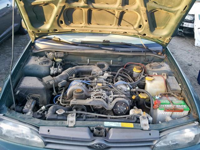 JF1GF2356SG815254 - 1995 SUBARU IMPREZA L GREEN photo 7