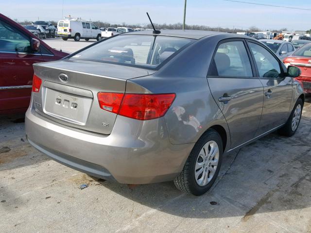 KNAFU4A21C5613139 - 2012 KIA FORTE EX SILVER photo 4