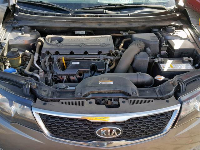 KNAFU4A21C5613139 - 2012 KIA FORTE EX SILVER photo 7