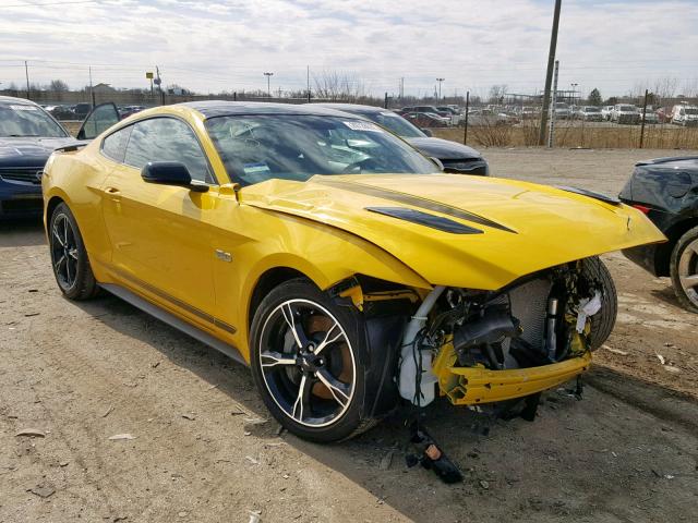 1FA6P8CF7H5239697 - 2017 FORD MUSTANG GT YELLOW photo 1