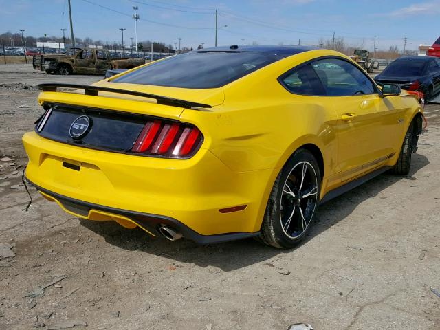 1FA6P8CF7H5239697 - 2017 FORD MUSTANG GT YELLOW photo 4