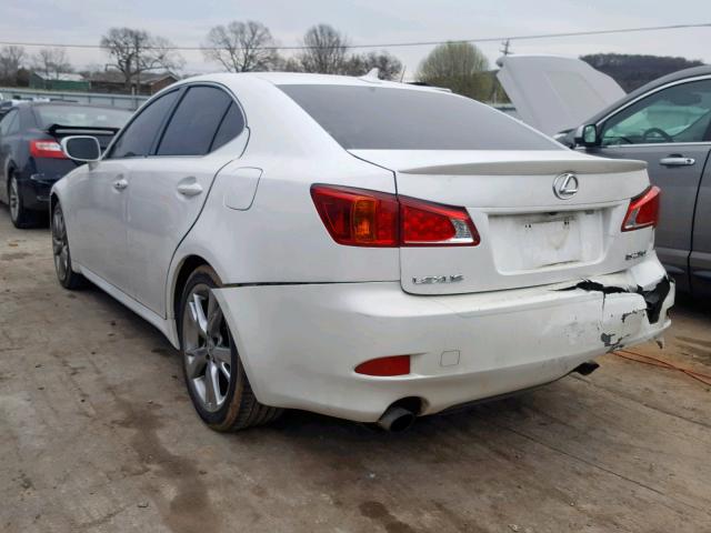 JTHBK262492091507 - 2009 LEXUS IS 250 WHITE photo 3