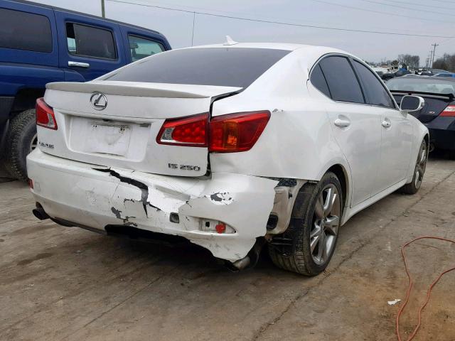 JTHBK262492091507 - 2009 LEXUS IS 250 WHITE photo 4