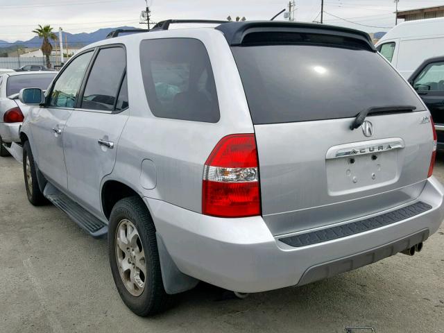 2HNYD18661H544127 - 2001 ACURA MDX TOURIN SILVER photo 3