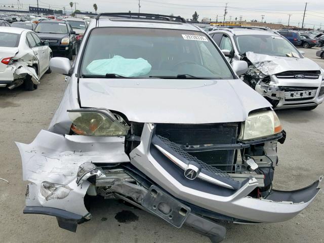 2HNYD18661H544127 - 2001 ACURA MDX TOURIN SILVER photo 9