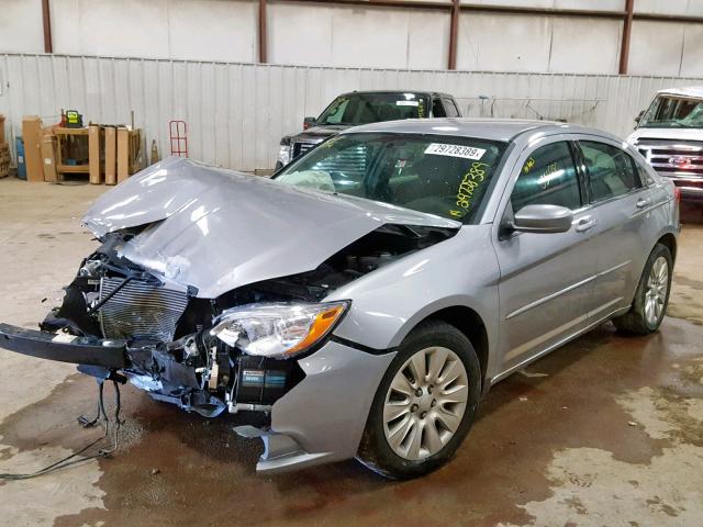 1C3CCBABXEN194762 - 2014 CHRYSLER 200 LX SILVER photo 2