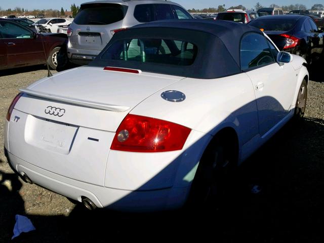 TRUUT28N221037574 - 2002 AUDI TT QUATTRO WHITE photo 4