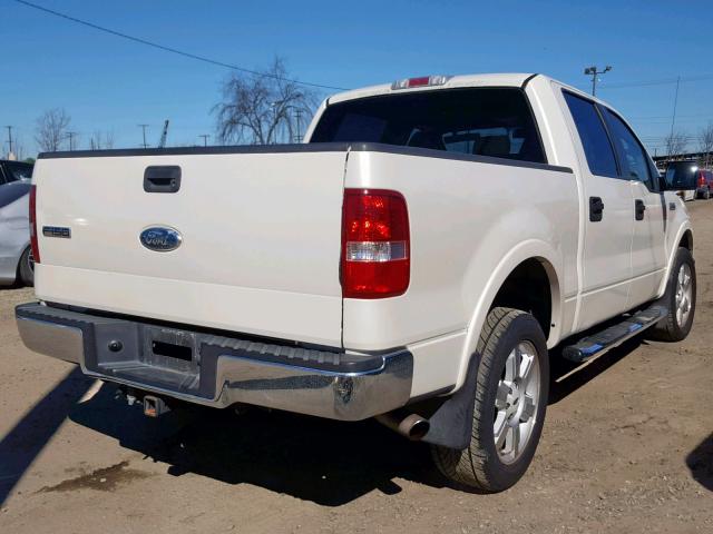 1FTPW14557FA52059 - 2007 FORD F150 SUPER WHITE photo 4