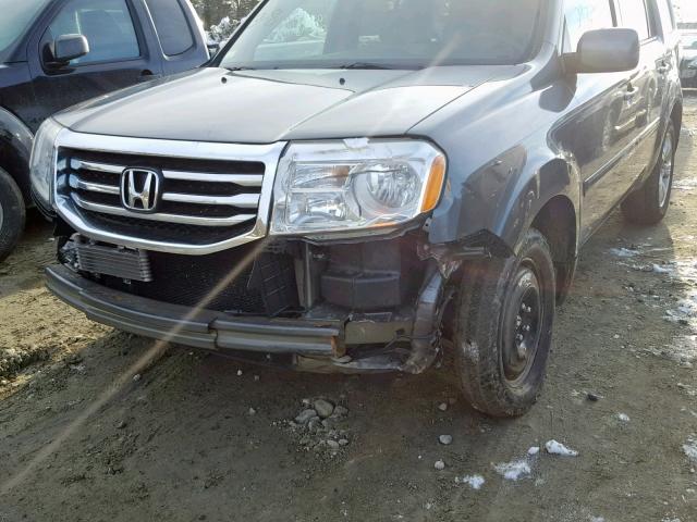 5FNYF4H43CB084899 - 2012 HONDA PILOT EX GRAY photo 9