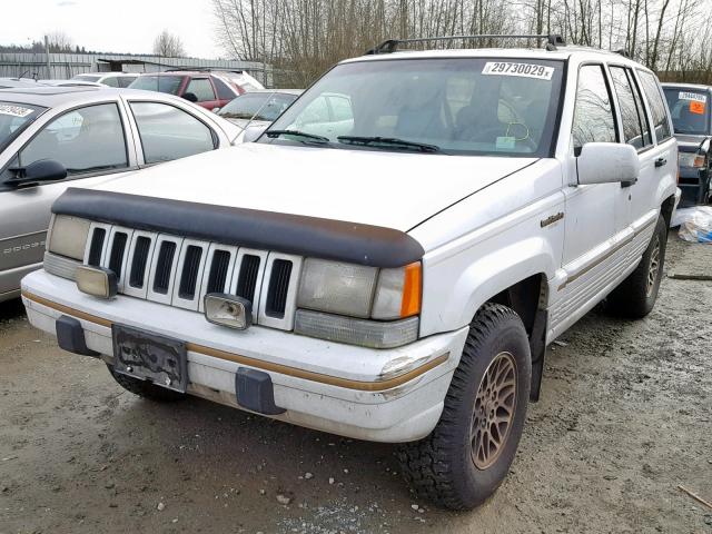 1J4GZ78Y5RC318922 - 1994 JEEP GRAND CHER WHITE photo 2