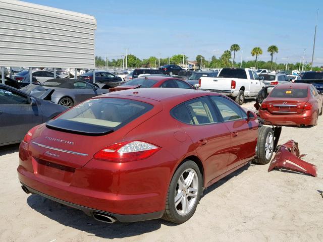 WP0AA2A79BL020371 - 2011 PORSCHE PANAMERA 2 RED photo 4