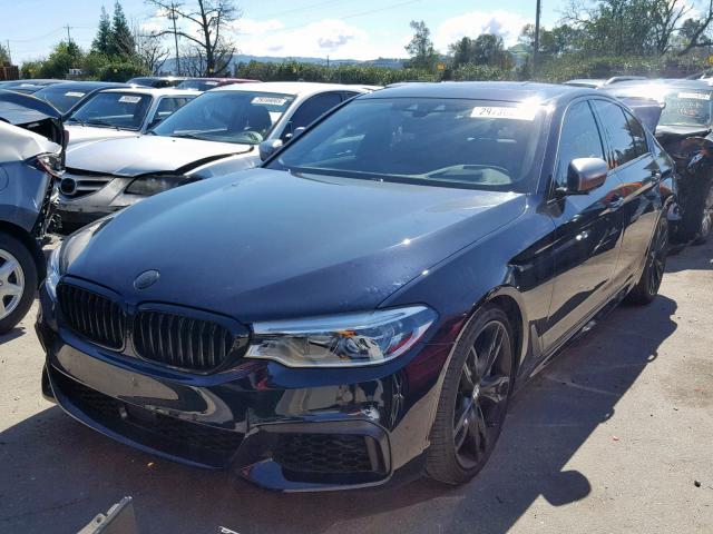 WBAJB9C5XJB286548 - 2018 BMW M550XI BLACK photo 2