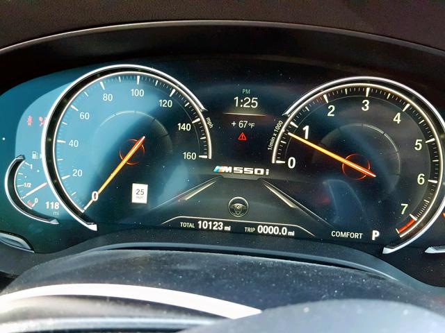 WBAJB9C5XJB286548 - 2018 BMW M550XI BLACK photo 8