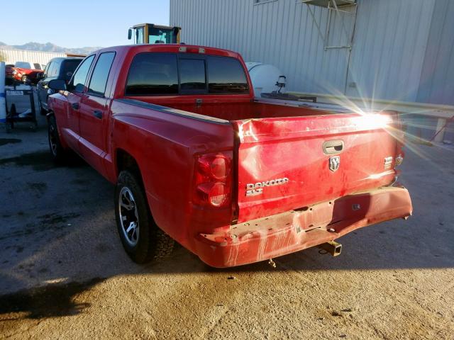 1D7HW48N58S626576 - 2008 DODGE DAKOTA QUAD SLT  photo 3