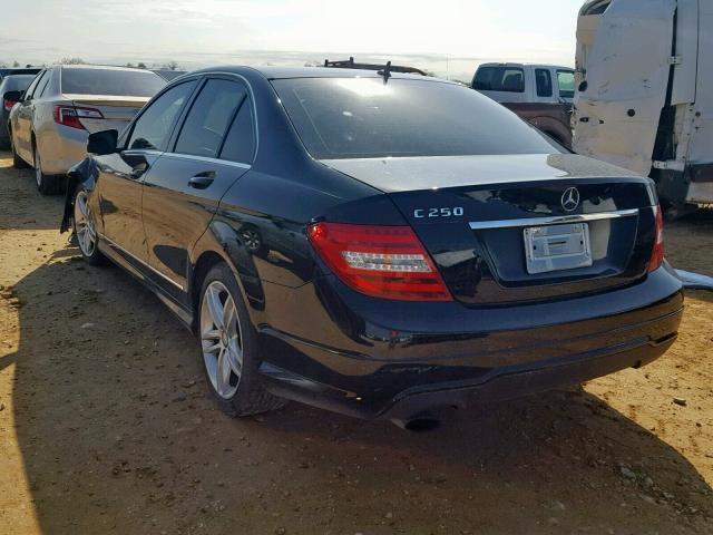 WDDGF4HB2DR277492 - 2013 MERCEDES-BENZ C 250 BLACK photo 3