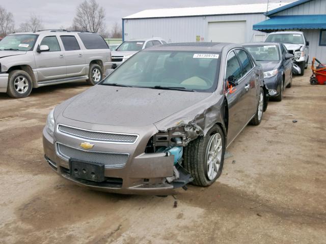 1G1ZE5EB0AF150780 - 2010 CHEVROLET MALIBU LTZ GRAY photo 2