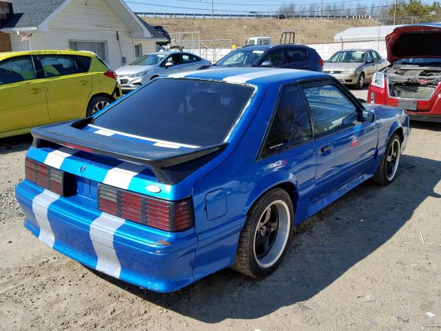 1FABP42E2KF114608 - 1989 FORD MUSTANG GT BLUE photo 4