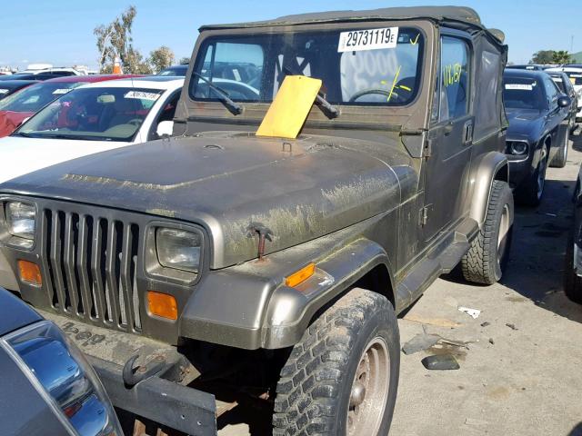 2J4FY49T5KJ142093 - 1989 JEEP WRANGLER / BEIGE photo 2