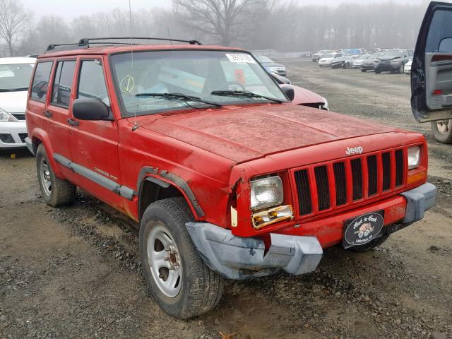 1J4FT68S5XL598454 - 1999 JEEP CHEROKEE S RED photo 1