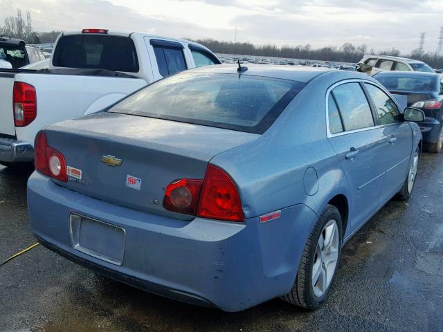 1G1ZG57B09F122674 - 2009 CHEVROLET MALIBU LS BLUE photo 4