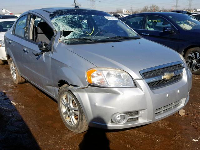 KL1TG56E79B606297 - 2009 CHEVROLET AVEO LT SILVER photo 1