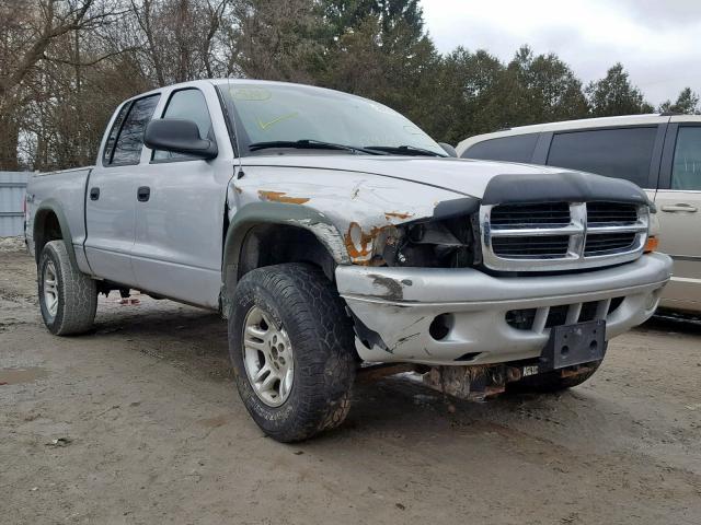 1D7HG38N03S352218 - 2003 DODGE DAKOTA QUA SILVER photo 9