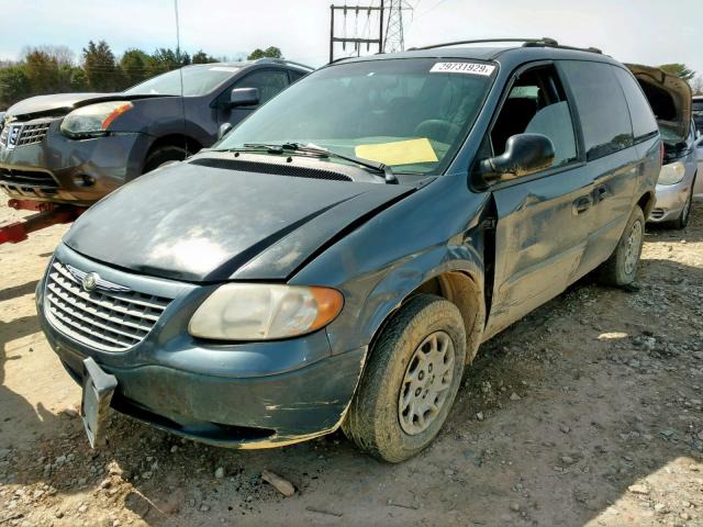 1C4GJ25302B536478 - 2002 CHRYSLER VOYAGER BLUE photo 2