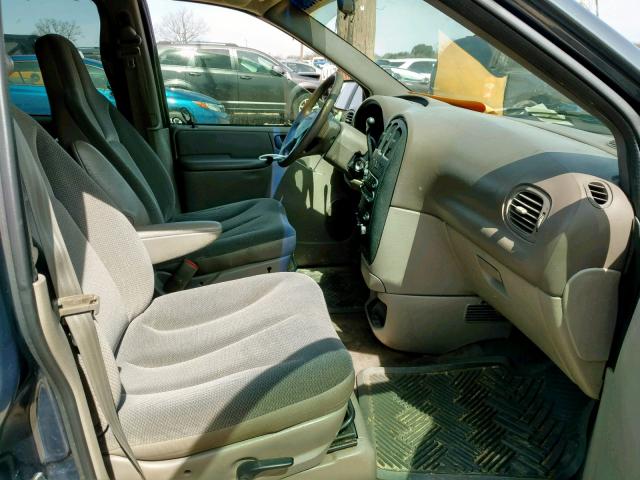 1C4GJ25302B536478 - 2002 CHRYSLER VOYAGER BLUE photo 5