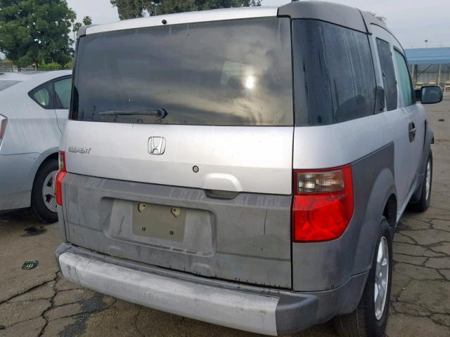 5J6YH18634L014094 - 2004 HONDA ELEMENT EX SILVER photo 4