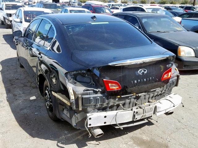 JN1CV6AP3AM203393 - 2010 INFINITI G37 BASE BLACK photo 3