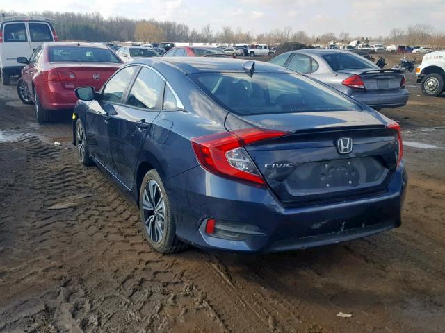 19XFC1F7XHE008119 - 2017 HONDA CIVIC EXL BLUE photo 3