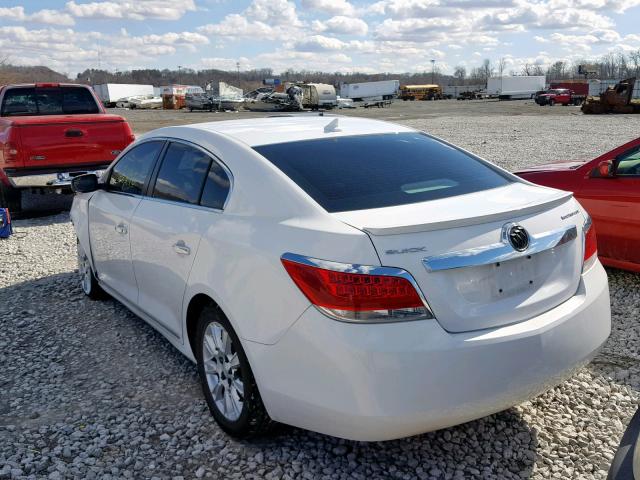 1G4GA5ER0DF185360 - 2013 BUICK LACROSSE WHITE photo 3