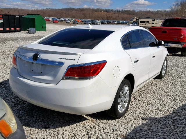 1G4GA5ER0DF185360 - 2013 BUICK LACROSSE WHITE photo 4