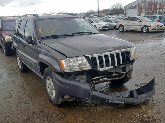 1J4GW48S44C356833 - 2004 JEEP GRAND CHER GRAY photo 1