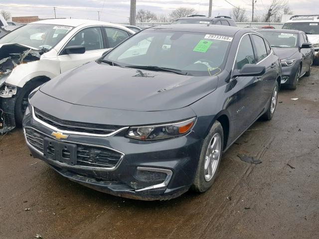 1G1ZB5ST4HF216568 - 2017 CHEVROLET MALIBU LS GRAY photo 2