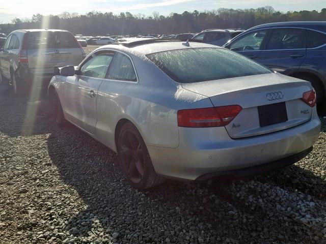 WAUVFAFR8CA004678 - 2012 AUDI A5 PRESTIG SILVER photo 3