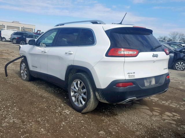 1C4PJMDS6FW778422 - 2015 JEEP CHEROKEE L WHITE photo 3