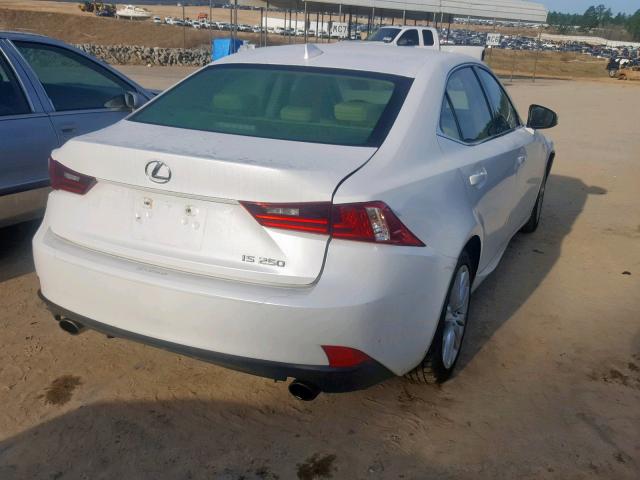 JTHBF1D27E5008386 - 2014 LEXUS IS 250 WHITE photo 4