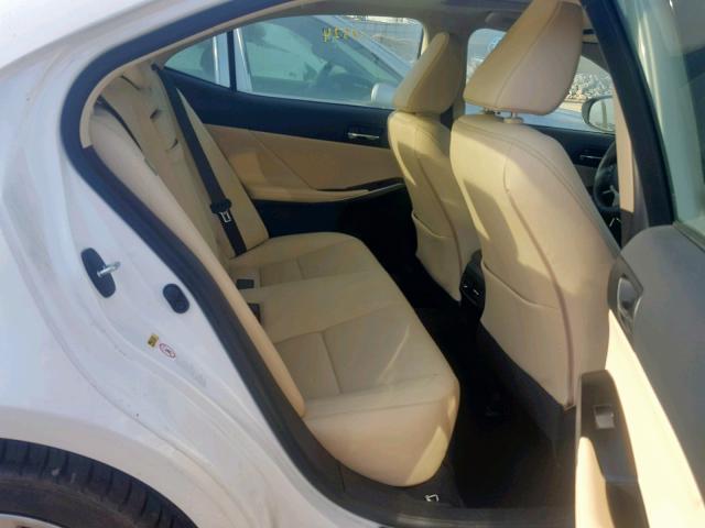 JTHBF1D27E5008386 - 2014 LEXUS IS 250 WHITE photo 6