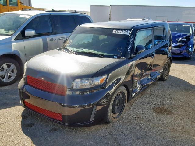 JTLKE50E081025767 - 2008 TOYOTA SCION XB BLACK photo 2