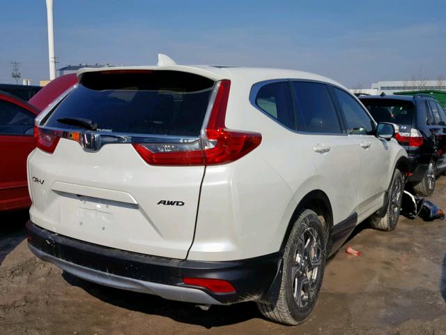 2HKRW2H82HH114124 - 2017 HONDA CR-V EXL WHITE photo 4