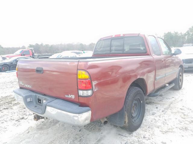 5TBRT34104S454988 - 2004 TOYOTA TUNDRA ACCESS CAB SR5  photo 4