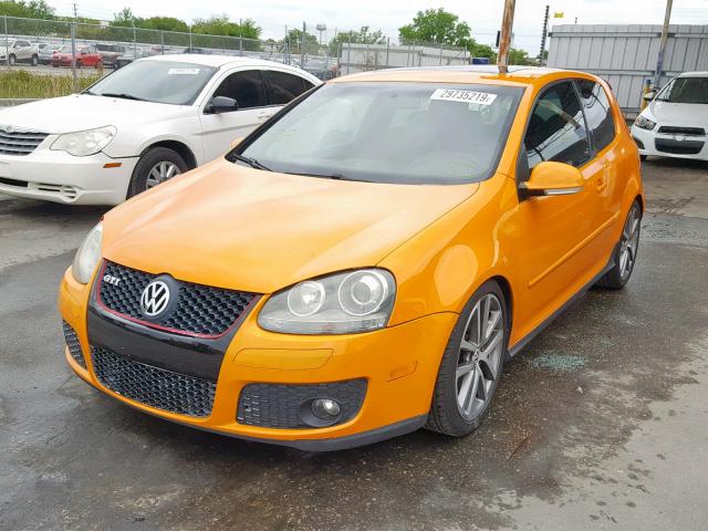 WVWFV71K37W162460 - 2007 VOLKSWAGEN NEW GTI FA ORANGE photo 2